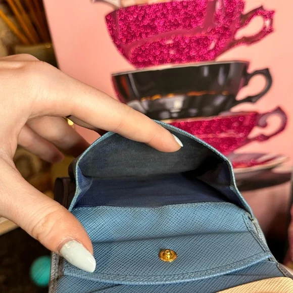 Prada Saffiano Leather Compact Wallet - Picture 13 of 15